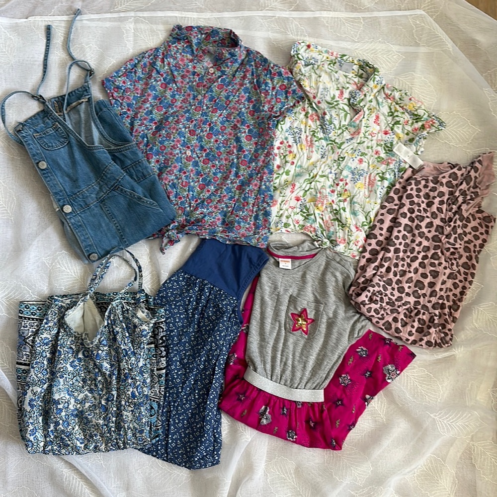 Girls Summer tops and dresses (size 8)